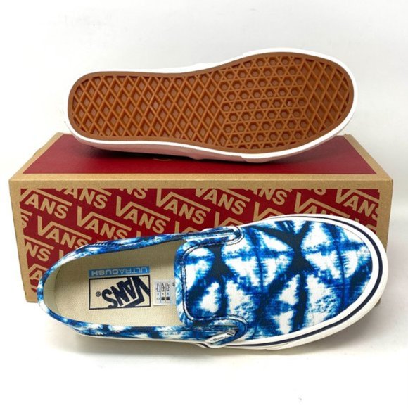 💖MEGA SALE💖VANS Slip On Indigo Blues Shoes Women's Canvas Sneakers VN0A3MVDIEM - Picture 5 of 10